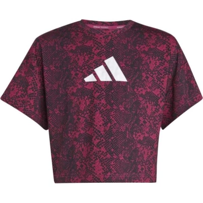 adidas TRAINING TEE Dívčí tréninkové tričko, růžová, velikost