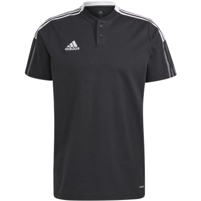 adidas TIRO 21 POLO SHIRT Pánské fotbalové triko, černá, velikost