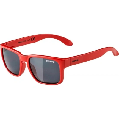 Alpina Sports MITZO Chlapecké sluneční brýle, červená, velikost