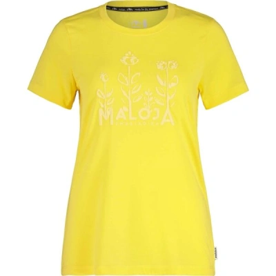 Maloja CURAGLIA W Dámské triko na kolo, žlutá, velikost