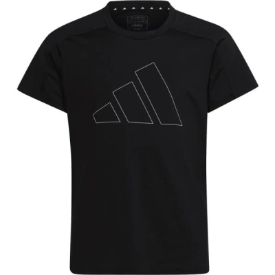 adidas TRAIN ESSENTIALS TEE Dívčí tričko, černá, velikost