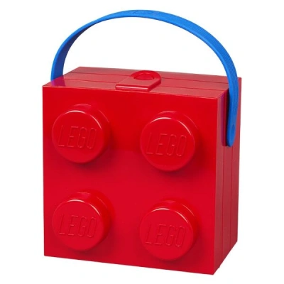LEGO Storage HANDLE BOX Box na svačinu, červená, velikost