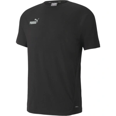Puma TEAMFINAL CASUALS TEE Pánské triko, černá, velikost