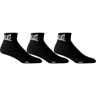 Everlast QUARTER EVERLAST SOCKS Sportovní ponožky střední, černá, velikost