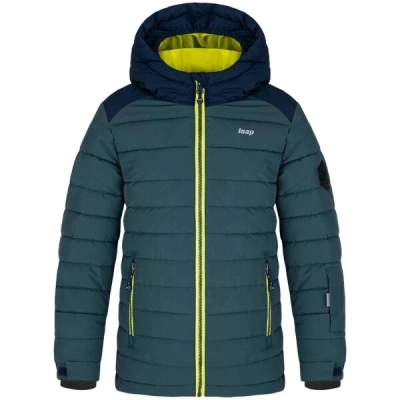 Loap FULMOS Chlapecká lyžařská bunda, tmavě zelená, velikost