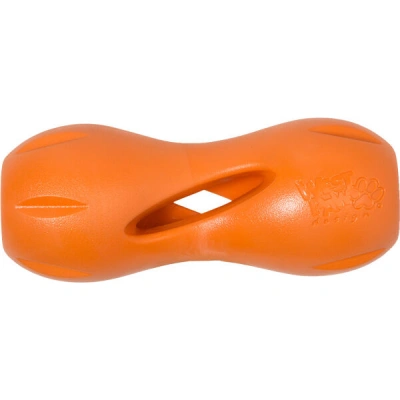 WEST PAW QWIZL LARGE Pamlsková hračka, oranžová, velikost