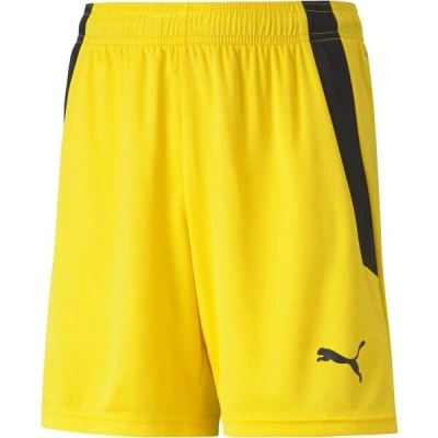 Puma TEAMLIGA SHORTS Juniorské šortky, žlutá, velikost