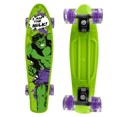 Disney HULK Skateboard (fishboard), zelená, velikost