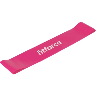 Fitforce EXELOOP MEDIUM Posilovací guma, růžová, velikost