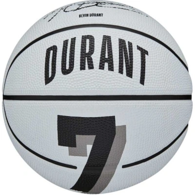 Wilson NBA PLAYER ICON MINI BSKT DURANT 3 Mini basketbalový míč, bílá, velikost