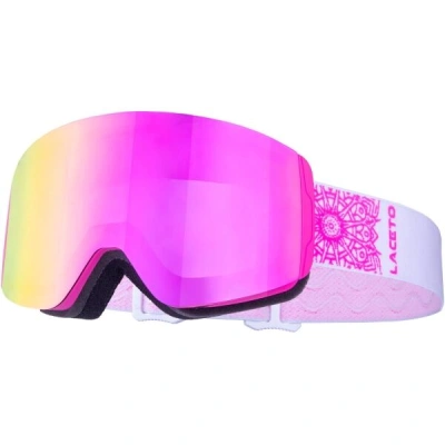 Laceto SNOWDRIFT Juniorské lyžařské brýle, růžová, velikost