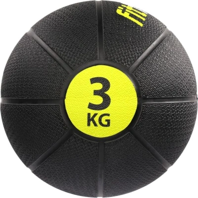 Fitforce MEDICINE BALL 3 KG Medicinbal, černá, velikost