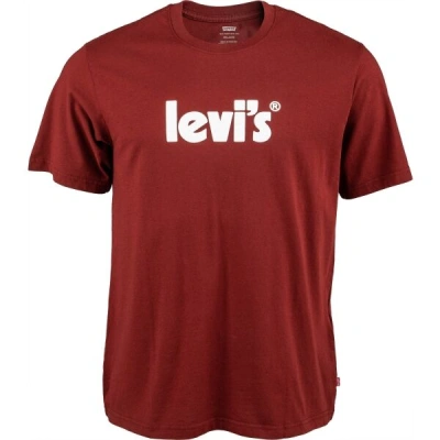 Levi's&reg; SS RELAXED FIT TEE Pánské tričko, vínová, velikost
