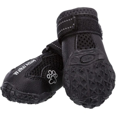 TRIXIE WALKER ACTIVE S-M 2PCS Ochranné boty, černá, velikost