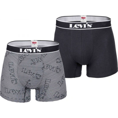 Levi's&reg; LOGO STRIPE BOX Pánské boxerky, černá, velikost