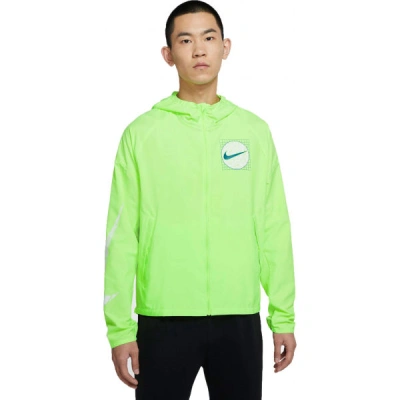 Nike ESSENTIAL Pánská běžecká bunda, reflexní neon, velikost