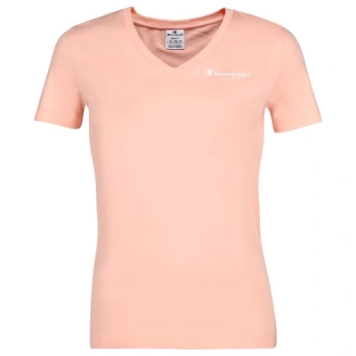 Champion V-NECK T-SHIRT Dámské tričko, lososová, velikost