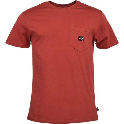 Billabong STACKED SS Pánské tričko, červená, velikost