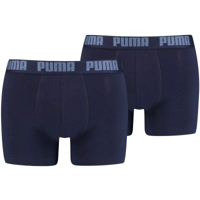 Puma BASIC 2P Pánské boxerky, tmavě modrá, velikost