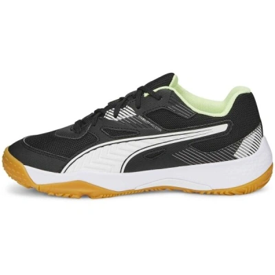 Puma SOLARFLASH JR II Juniorská sálová obuv, černá, velikost 37
