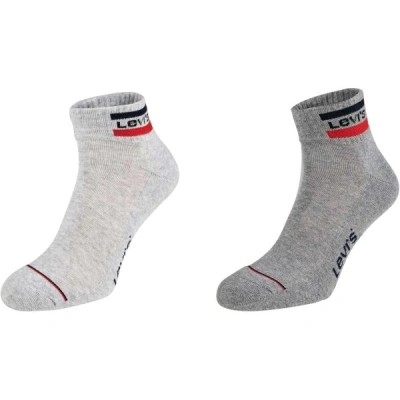 Levi's&reg; MID CUT SPRTWR LOGO 2P Ponožky, šedá, velikost