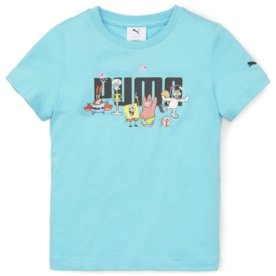 Puma SPONGEBOB LOGO TEE Dětské triko, světle modrá, velikost