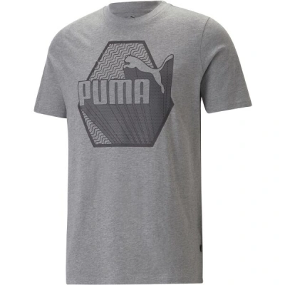 Puma GRAPHICS RUDAGON TEE Pánské triko, šedá, velikost
