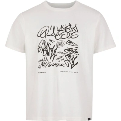 O'Neill GRAFFITI Pánské tričko, bílá, velikost