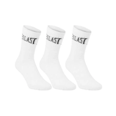 Everlast TENNIS EVERLAST SOCKS Sportovní vysoké ponožky, bílá, velikost