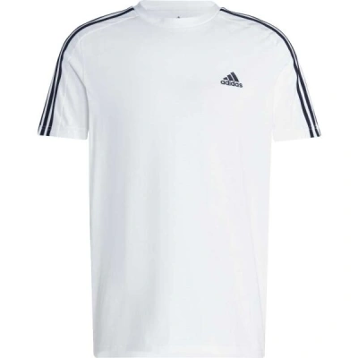 adidas 3-STRIPES TEE Pánské tričko, bílá, velikost