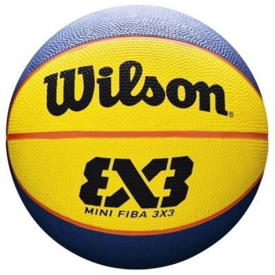 Wilson FIBA 3X3 MINI RUBBER BSKT Mini basketbalový míč, žlutá, velikost