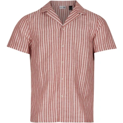 O'Neill COAST BEACH Pánská košile s krátkým rukávem, červená, velikost