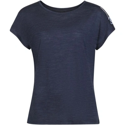PROGRESS SAXANA Dámské merino triko s krátkým rukávem, tmavě modrá, velikost