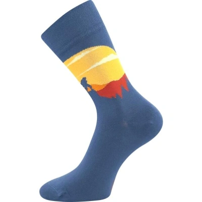 Lonka HORY Unisexové ponožky, modrá, velikost
