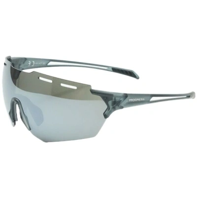 PROGRESS CROSS Sportovní sluneční brýle, tmavě šedá, velikost
