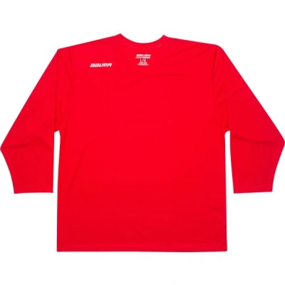 Bauer FLEX PRACTICE JERSEY SR Hokejový dres, červená, velikost