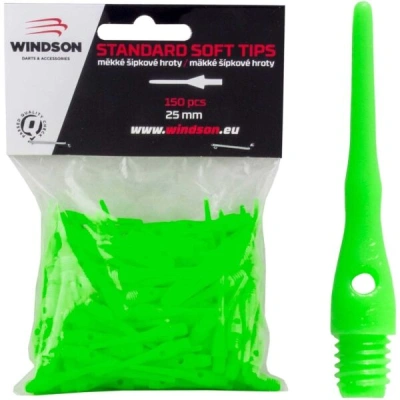 Windson HROTY SOFT 25mm - 150ks Hroty na šipky, zelená, velikost