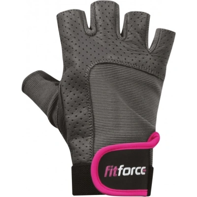 Fitforce PFR01 Fitness rukavice, šedá, velikost
