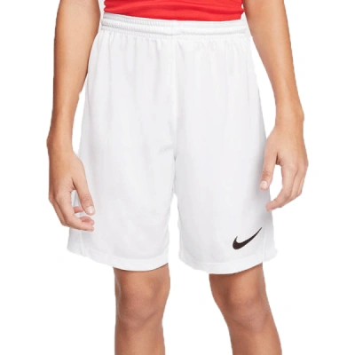 Nike DRI-FIT PARK 3 Chlapecké fotbalové kraťasy, bílá, velikost