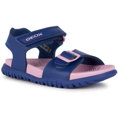 Geox J SANDAL FUSBETTO G. A Dětské dívčí sandály, tmavě modrá, velikost