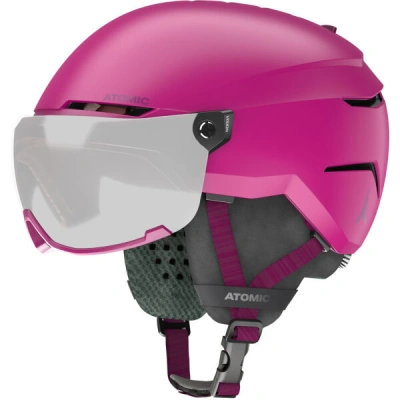Atomic SAVOR VISOR JR Juniorská sjezdová helma, růžová, velikost