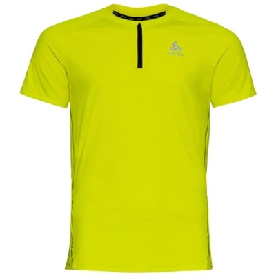 Odlo AXALP TRAIL T-SHIRT CREW NECK S/S 1/2 ZIP Pánské tričko, žlutá, velikost