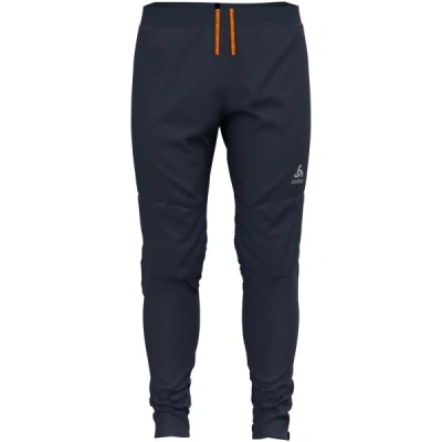 Odlo ZEROWEIGHT WARM Pánské zimní běžecké kalhoty, tmavě modrá, velikost