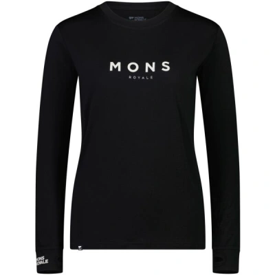 MONS ROYALE YOTEI CLASSIC Dámské merino tričko, černá, velikost