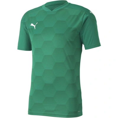 Puma TEAMFINAL 21 GRAPHIC JERSEY TEE Pánské sportovní triko, zelená, velikost