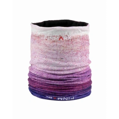 Finmark MULTIFUNCTIONAL SCARF WITH FLEECE Multifunkční šátek, fialová, velikost