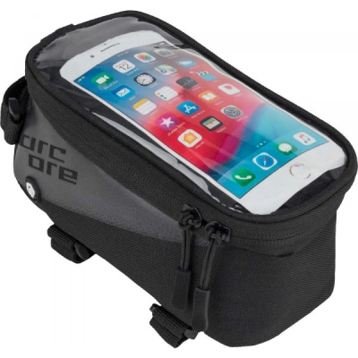 Arcore TOP FRAME BAG PHONE Cyklo brašna na rám s pouzdrem na telefon, černá, velikost