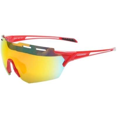 PROGRESS CROSS Sportovní sluneční brýle, červená, velikost
