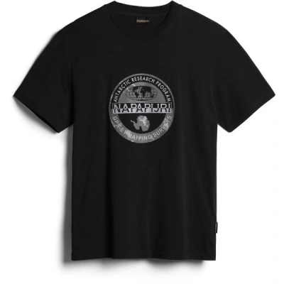Napapijri S-BOLLO SS 1 Pánské tričko, černá, velikost
