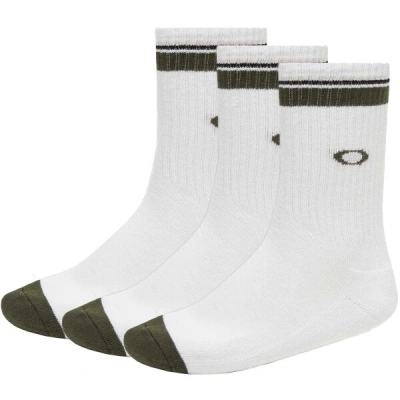 Oakley ESSENTIAL SOCKS (3 PCS) Ponožky, bílá, velikost
